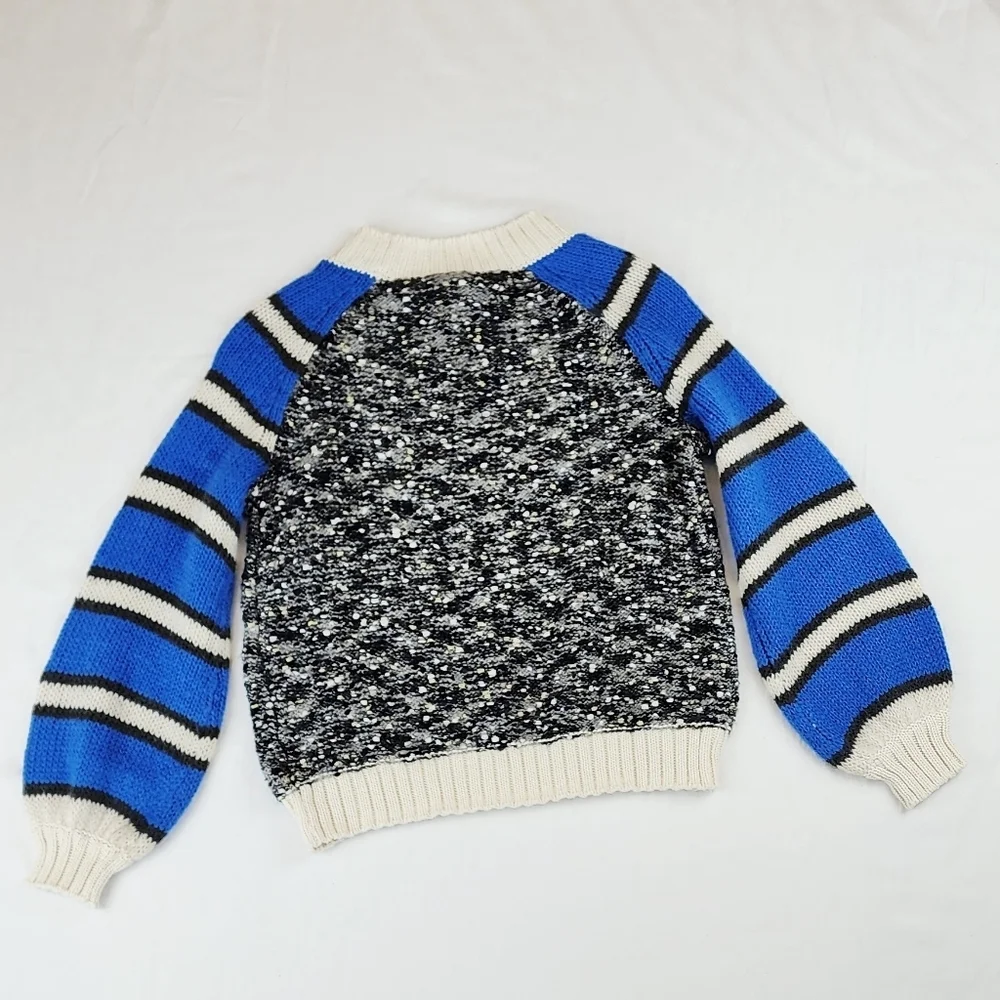 Treasure & Bond Blue Bliss Stripe Long Sleeve Sweater